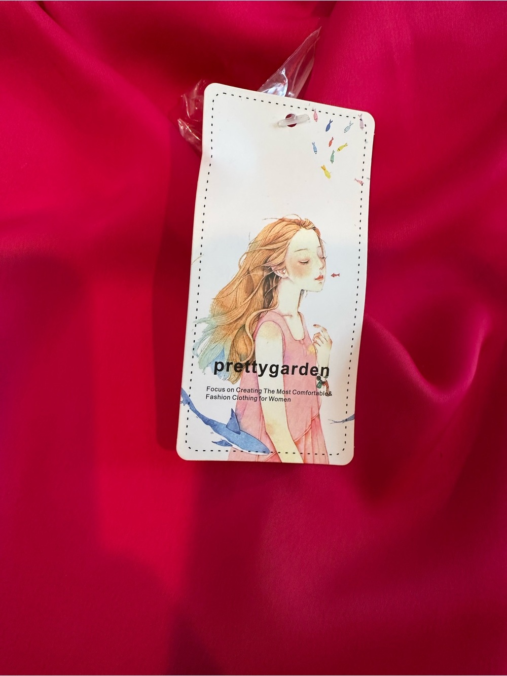 Fuchsia Satin Long-Sleeve Jumpsuit with Draped Neck - Picture 10 of 16